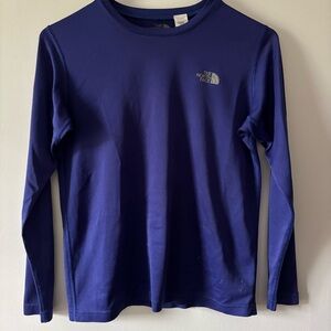 Women’s Medium Purple North Face Athletic Dry Dri Fit Long Sleeve Shirt